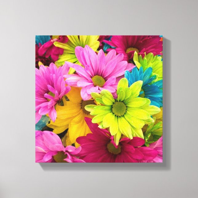 HELLE, FARBHAFTE BLUME LEINWANDDRUCK (Vorderseite)