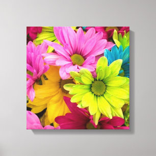 HELLE, FARBHAFTE BLUME LEINWANDDRUCK