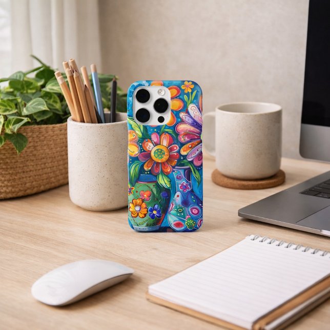 Helle Farbige Blüten iPhone Hülle (Von Creator hochgeladen)