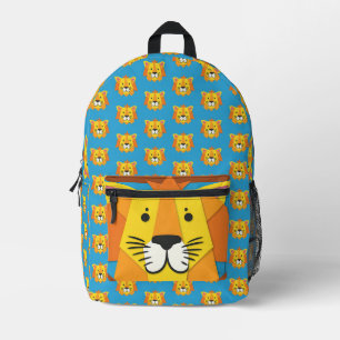 Helle Farbige Fröhliche Löwe Bedruckter Rucksack