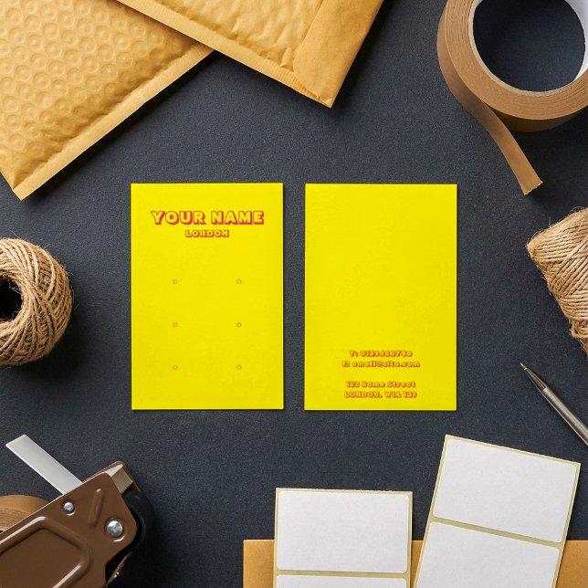 Helle, farbige Ohrring-Grafikkarte (Von Creator hochgeladen)