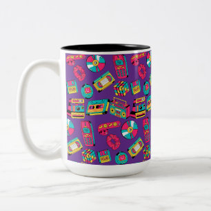 Helle Farbige Retro 90er Zweifarbige Tasse