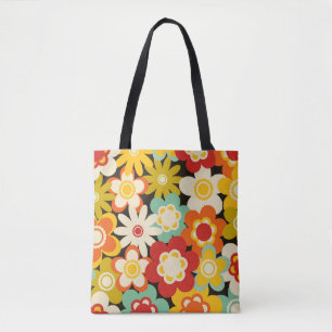 Helle Farbige Retro Süße Blumenmuster