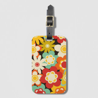 Helle Farbige Retro Süße Blumenmuster Gepäckanhänger
