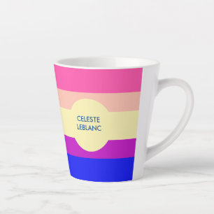 Helle Farbige Streifen-Sommer- Milchtasse