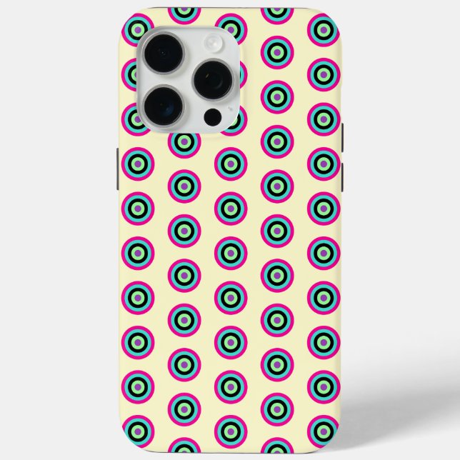 Helle Farbkreise Gehäuse für iPhone 15 Pro Max. Case-Mate iPhone Hülle (Rückseite)
