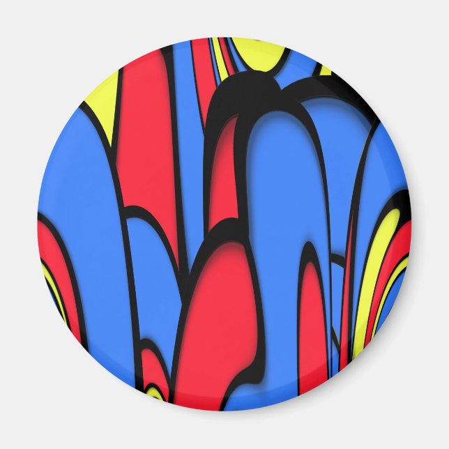 Helle festliche Farben Magnet (Vorne)