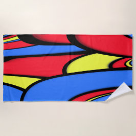 Helle, festliche Farbenpracht Strandtuch