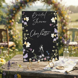 Helle, fette Blume-Schrift Bridal Einladung