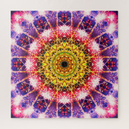 Helle Feuerwerks-Mandala Puzzle