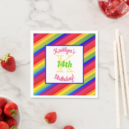 Helle Fiesta Streifen | Paper Party Napkin Serviette