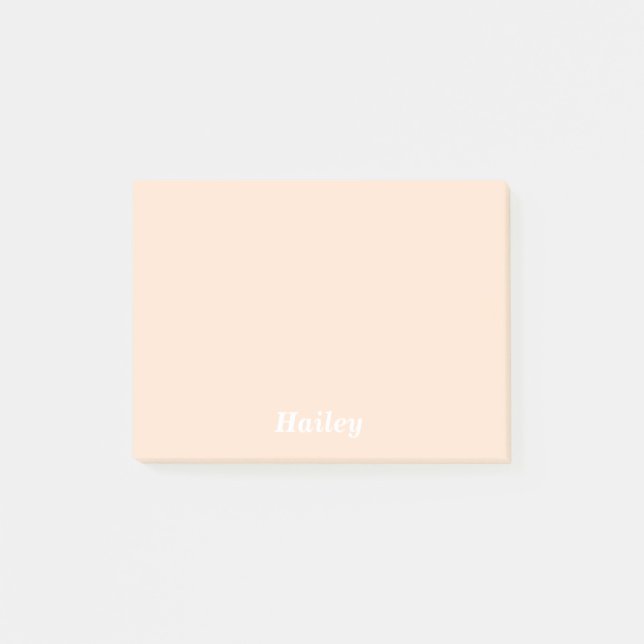 Helle Fischcremesuppen-personalisierte Post-it Klebezettel (Vorderseite)
