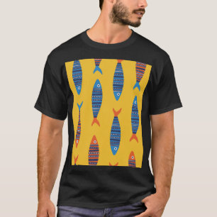 Helle Fische Unterwasser-Lebensillustration T-Shirt