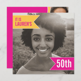 Helle Flag Foto Vorlage 50. Geburtstagsparty