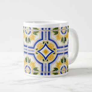 Helle Fliesenmuster, Portugal Jumbo-Tasse