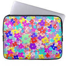 Helle florale Laptop-Sleeve