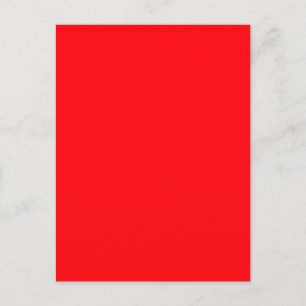 Helle Fluorescent Red Neon Postkarte