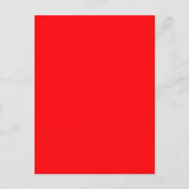 Helle Fluorescent Red Neon Postkarte (Vorderseite)