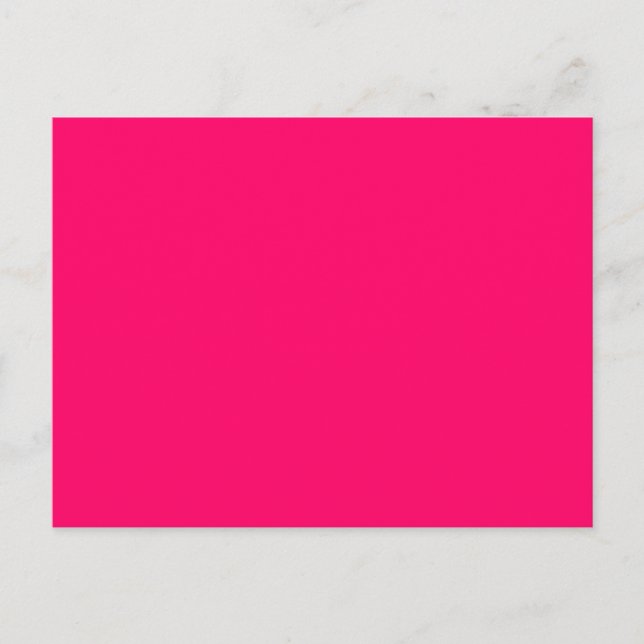 Helle Fluoreszenz Hot Pink Neon Postkarte (Vorderseite)
