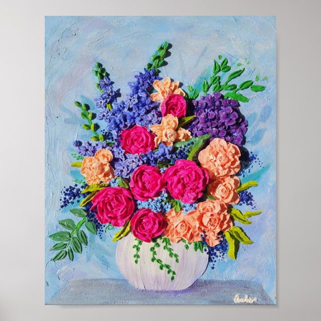 Helle, fröhliche Kunstdrucke Poster (Vorne)