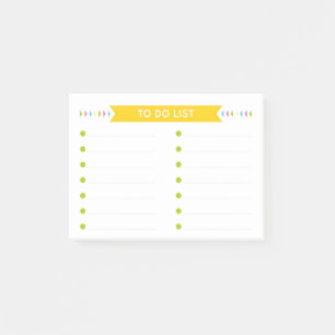 Helle Fröhliche To-Do-Liste Post-it Klebezettel