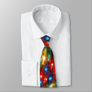 Helle fröhliche Weihnachtsleuchten Neck Tie Krawatte
