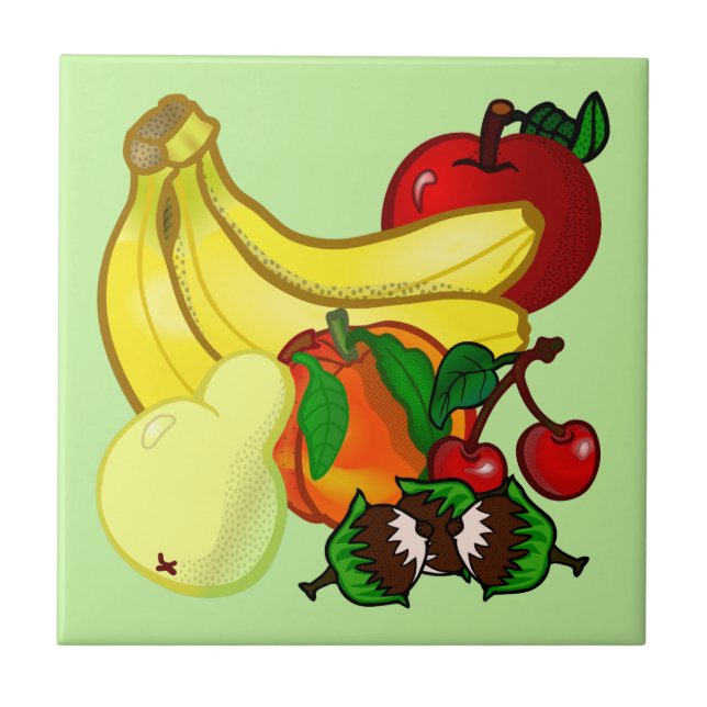 Helle Fruchtfarben Wunderschöne Küche Fliese (Vorderseite)