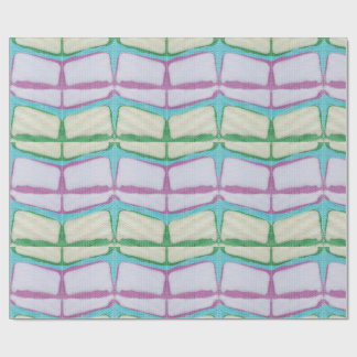 Helle Frühlings-Chevron-Shibori Geschenkpapier