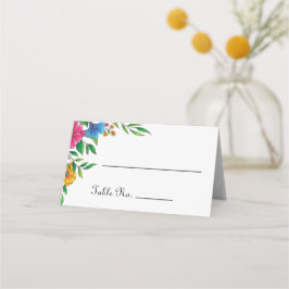 Helle Frühlings- und Sommerhochzeit Platzkarte