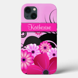 Helle Fuchsia Pink Hibiskus Blume kräftig Case-Mate iPhone Hülle