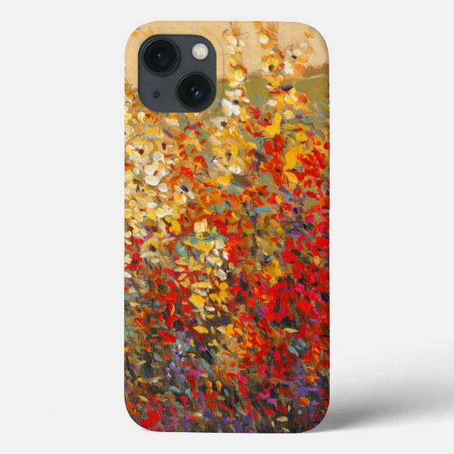 Helle Gartenmauer Frühlingsfest Wildblumen Case-Mate iPhone Hülle (Rückseite)