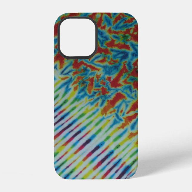 Helle Gefärbte Krawatte iPhone Hülle (Rückseite)