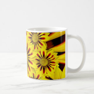Helle gelbe Blumen Kaffeetasse
