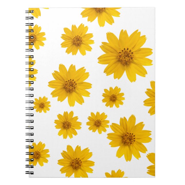 Helle gelbe Daisy-Notizbuch Notizblock (Vorderseite)