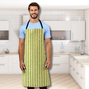 Helle gelbe Glitter-Style-Vertikalstreifen Schürze