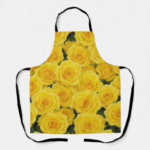 Helle gelbe Rosen Schürze
