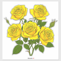 Helle gelbe Rosenbouquet