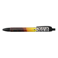 Helle gelbe Sonnenblume auf Zebra-Druck-Streifen