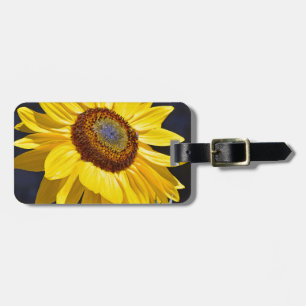 Helle gelbe Sonnenblume Gepäckanhänger