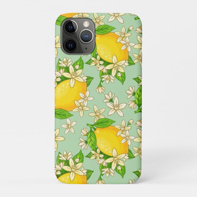 helle gelbe Zitronen Case-Mate iPhone Hülle (Rückseite)