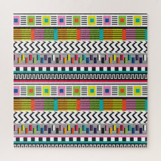 Helle geometrische Linien: Abstrakt nahtlos. Puzzle