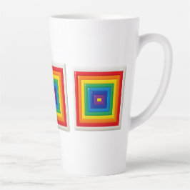 Helle geometrische Pop-Art Milchtasse