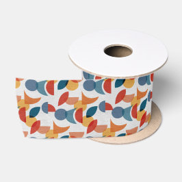 Helle geometrische Retro Abstraktes Mitteljahrhund Satinband