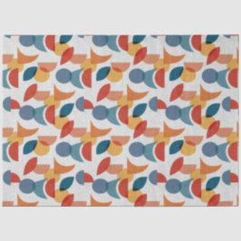 Helle geometrische Retro Abstraktes Mitteljahrhund Seidenpapier