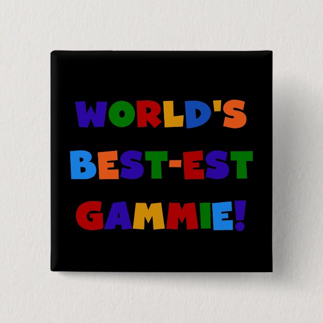 Helle Geschenke des Gut-est Gammie der Welt Farb Button (Vorderseite)