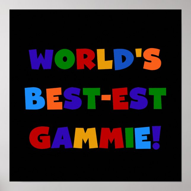 Helle Geschenke des Gut-est Gammie der Welt Farb Poster (Vorne)