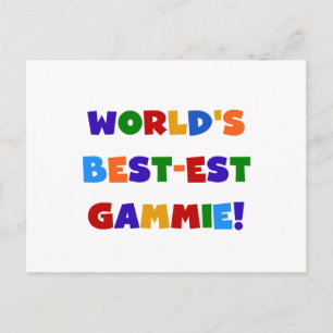 Helle Geschenke des Gut-est Gammie der Welt Farb Postkarte