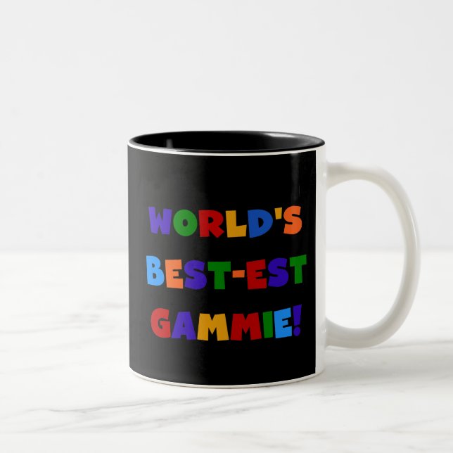 Helle Geschenke des Gut-est Gammie der Welt Farb Zweifarbige Tasse (Rechts)