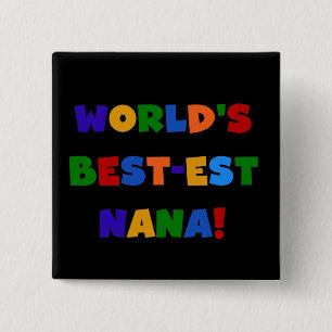 Helle Geschenke des Gut-est Nana der Welt Farb Button