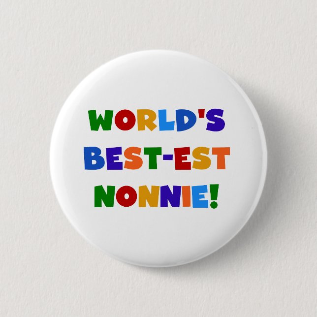 Helle Geschenke des Gut-est Nonnie der Welt Farb Button (Vorderseite)